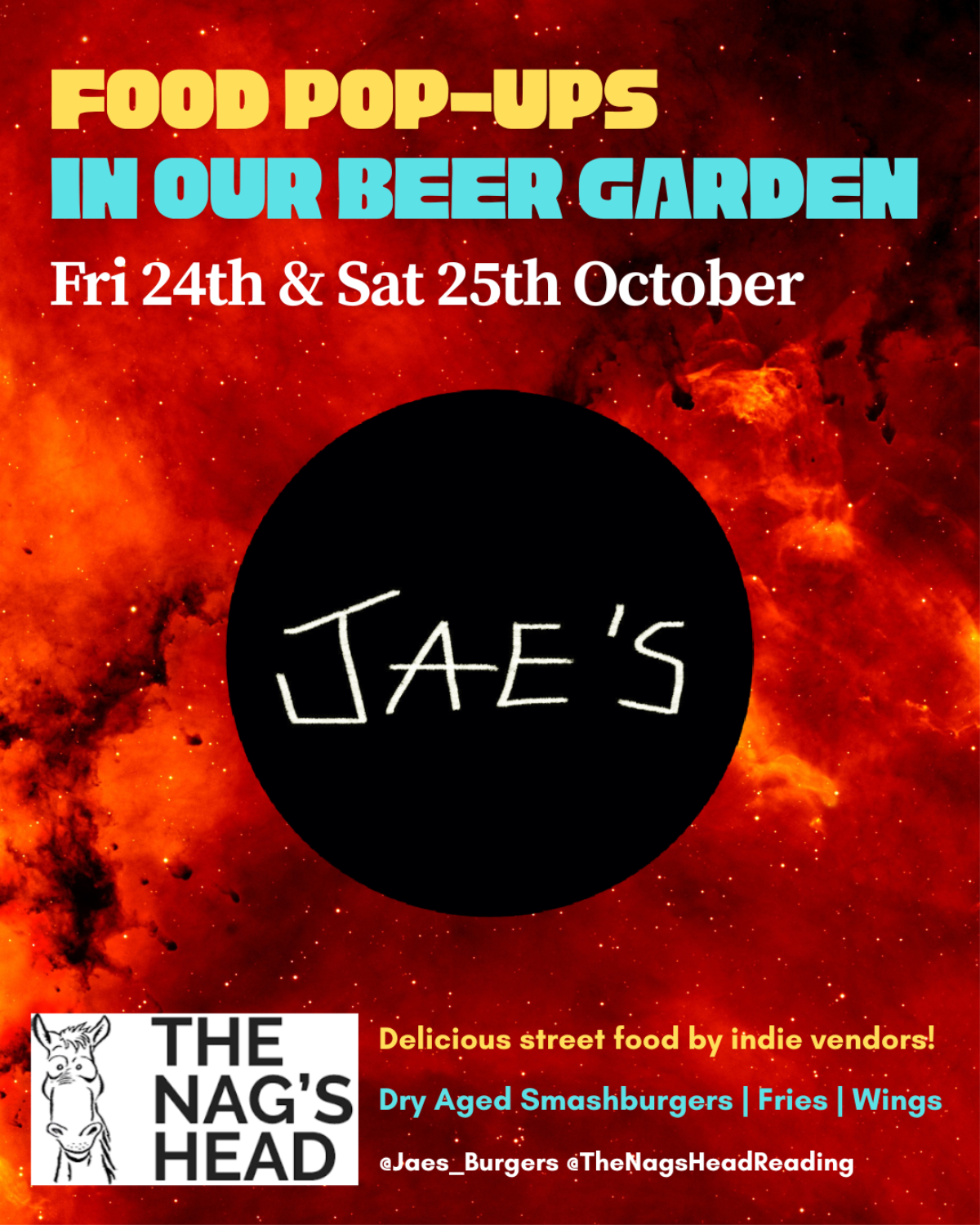 Food Pop-ups in our Beer Garden: Jae's Burgers